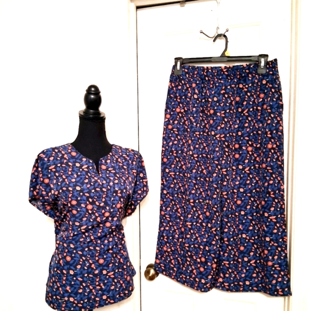 Floral Blue  Women's Set